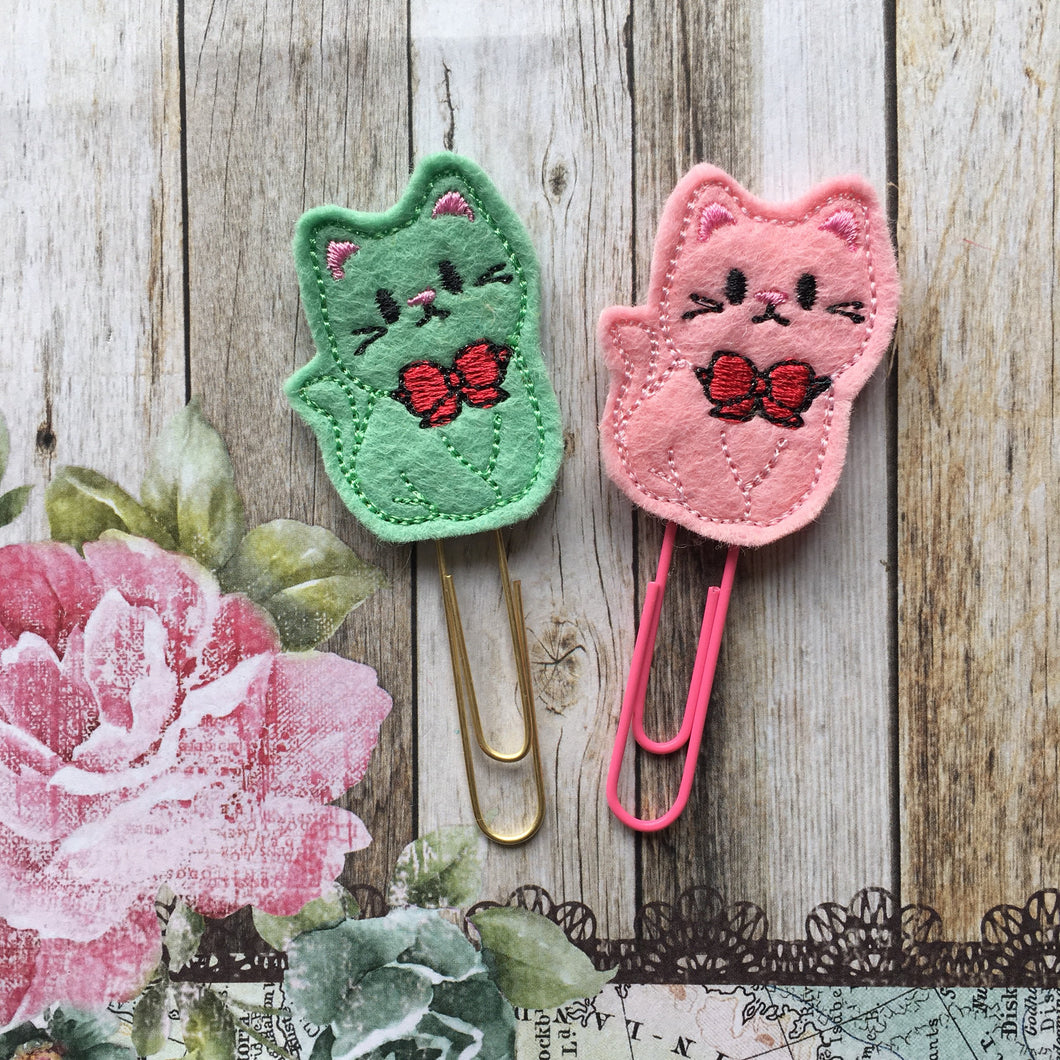 Felt Cat Paper Clip-The Persnickety Co