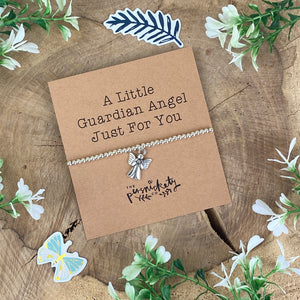 A Little Guardian Angel Just For You Beaded Bracelet-3-The Persnickety Co