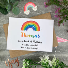Load image into Gallery viewer, Good Luck At Nursery Rainbow Card-3-The Persnickety Co
