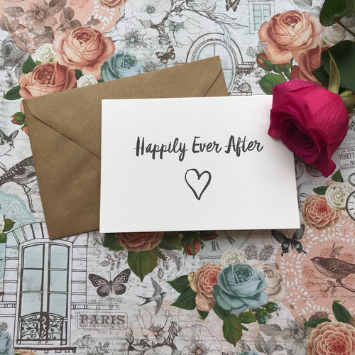 Happily Ever After Wedding Card-The Persnickety Co