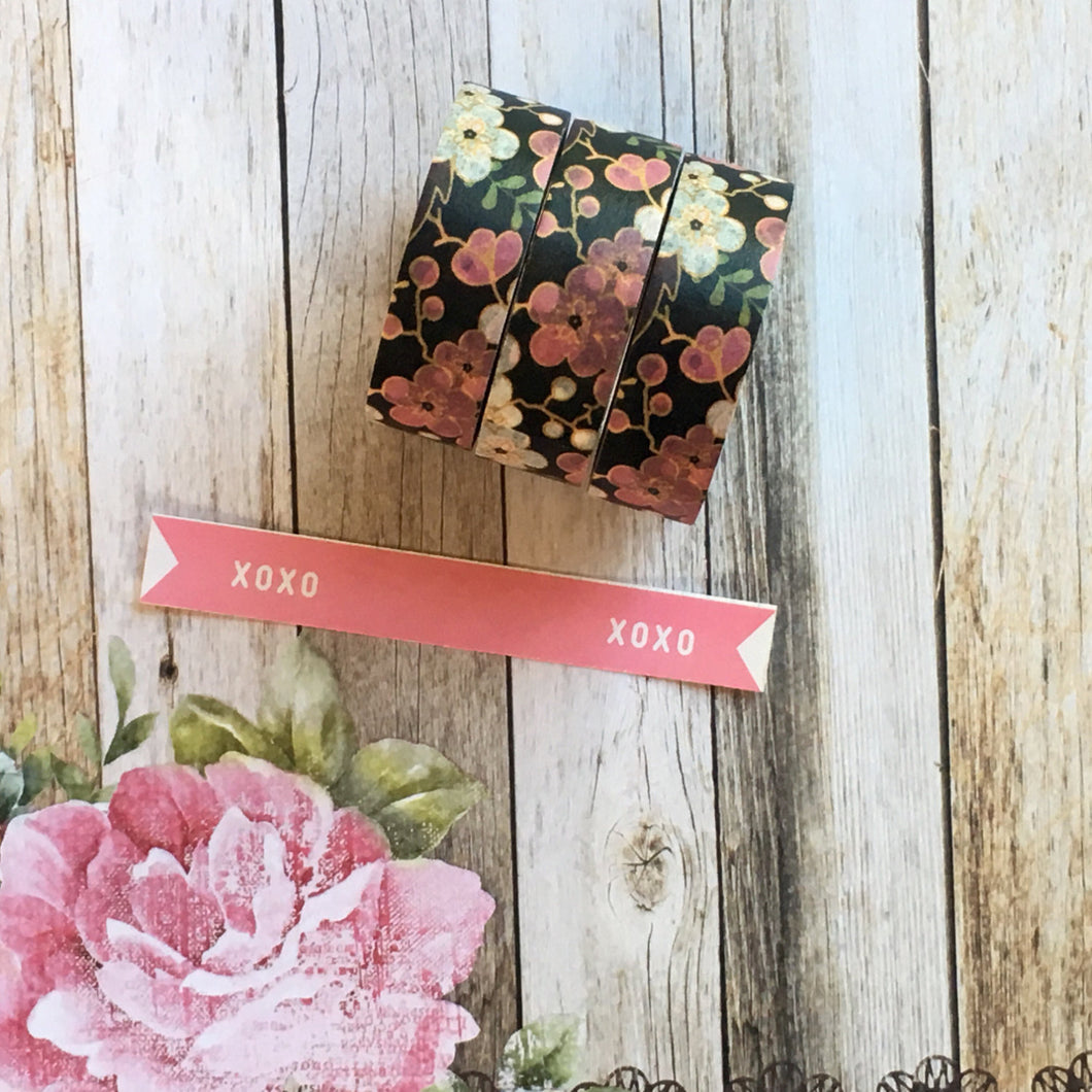 Washi Tape - Pink & Purple Flowers-The Persnickety Co