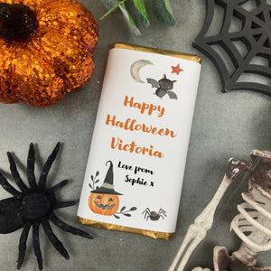 Happy Halloween Personalised Chocolate Bar