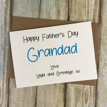 Load image into Gallery viewer, Happy Fathers Day Grandad - Personalised Card-The Persnickety Co
