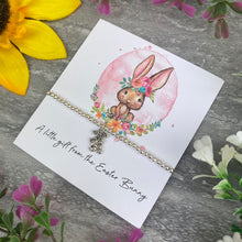 Load image into Gallery viewer, A little Gift From The Easter Bunny Floral Beaded Bracelet
