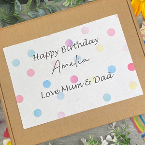 Happy Birthday Personalised Sweet Box-The Persnickety Co