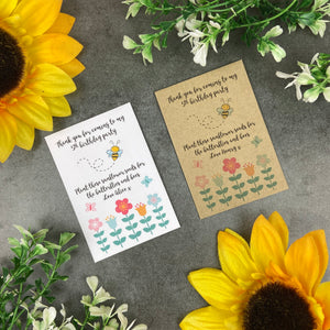 Bee Sunflower Seed Packets