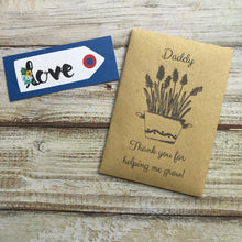 Load image into Gallery viewer, Daddy/ Grandad Thank You For Helping Me Grow! Mini Kraft Envelope with Wildflower Seeds-4-The Persnickety Co

