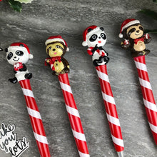 Load image into Gallery viewer, Cute Panda And Sloth Christmas Pens-10-The Persnickety Co
