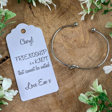 Load image into Gallery viewer, Friendship Is A Knot Bangle-The Persnickety Co
