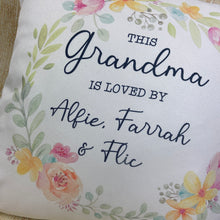 Load image into Gallery viewer, Personalised Grandma Cushion
