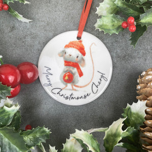 Personalised Christmouse Hanging Decoration-The Persnickety Co