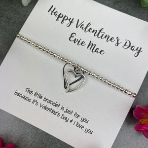 Personalised Valentine's Day I Love You Beaded Bracelet