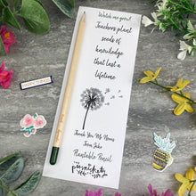 Load image into Gallery viewer, Teacher Gift - Sprout Pencil, Teachers Plant seeds Of Knowledge

