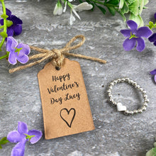 Load image into Gallery viewer, Happy Valentine&#39;s Day Stretch Ring-4-The Persnickety Co
