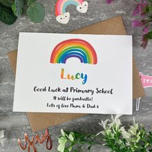 Load image into Gallery viewer, Good Luck At Primary School Rainbow Card-6-The Persnickety Co
