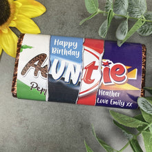 Load image into Gallery viewer, Auntie Happy Birthday Chocolate Bar
