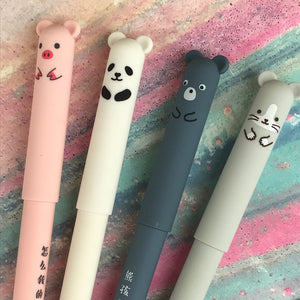 Cute Big Ear Animal Gel Pen - Pig/Panda/Bear/Mouse-3-The Persnickety Co