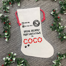 Load image into Gallery viewer, Dog Christmas Stocking-The Persnickety Co
