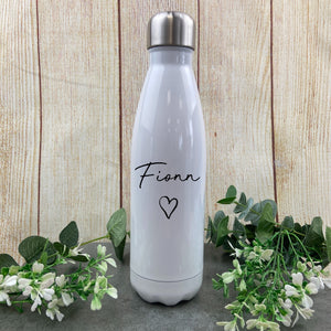 Personalised Heart Water Bottle-The Persnickety Co