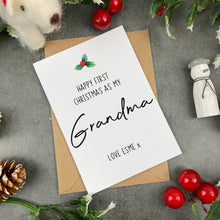 Load image into Gallery viewer, First Christmas As My Grandma Card-The Persnickety Co
