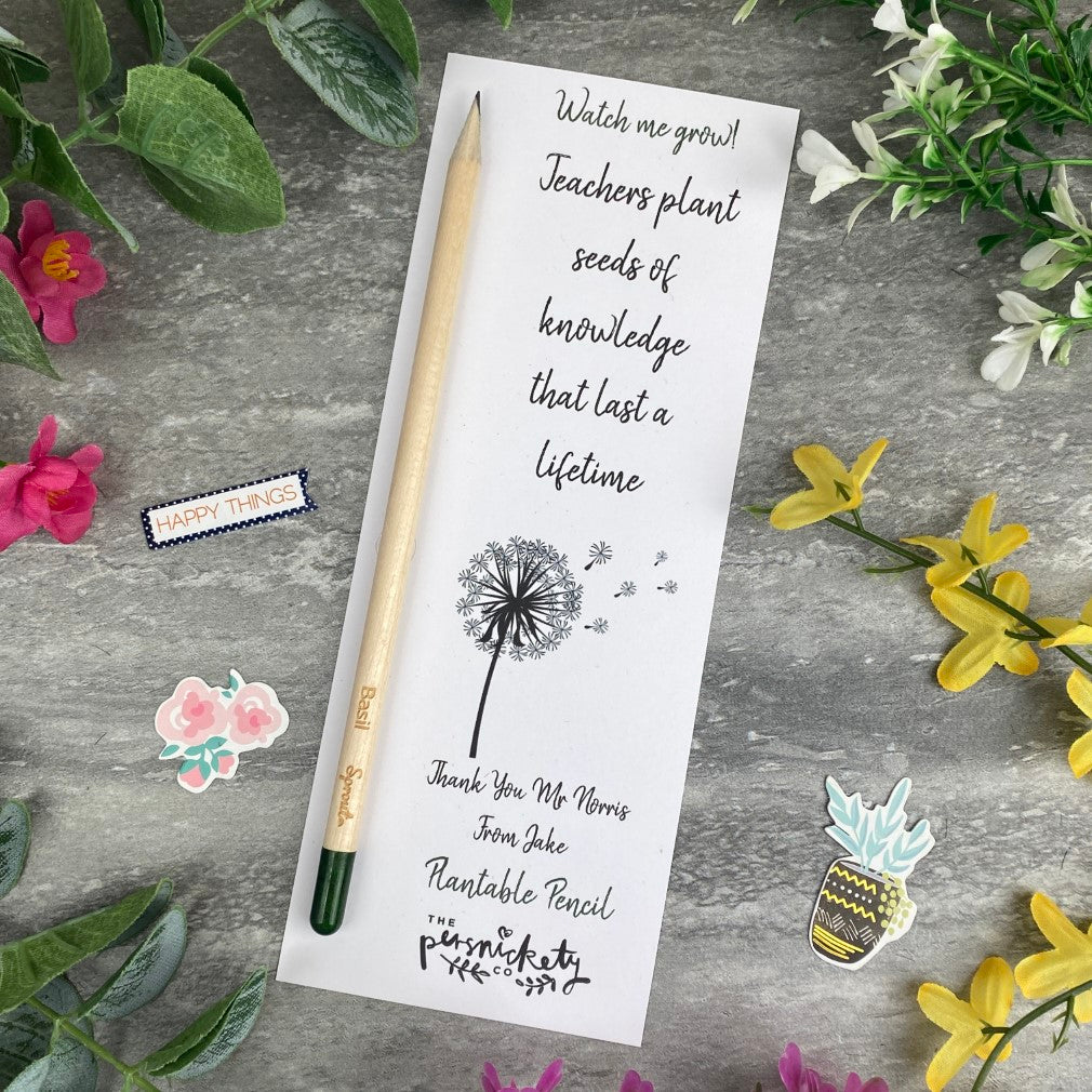 Teacher Gift - Sprout Pencil, Teachers Plant seeds Of Knowledge-The Persnickety Co