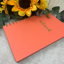 Load image into Gallery viewer, £5.00 Special Offer!! Coral Spiral Bound Notebook
