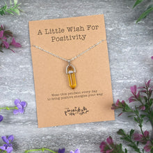 Load image into Gallery viewer, Crystal Necklace - A Little Wish For Positivity-The Persnickety Co
