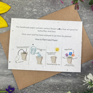 Happy Birthday Floral Plantable Seed Card