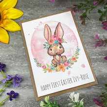 Load image into Gallery viewer, Cute Rabbit Happy First Easter Card
