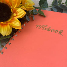 Load image into Gallery viewer, £5.00 Special Offer!! Coral Spiral Bound Notebook
