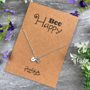 Bee Happy Necklace-3-The Persnickety Co