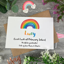 Load image into Gallery viewer, Good Luck At Primary School Rainbow Card-The Persnickety Co
