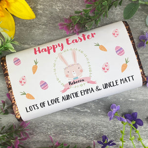 Personalised Happy Easter Chocolate Bar