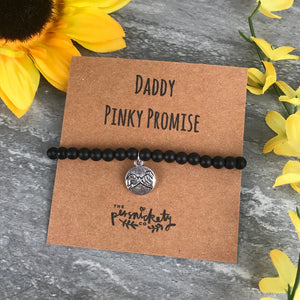 Daddy Pinky Promise Black Onyx Bracelet-5-The Persnickety Co