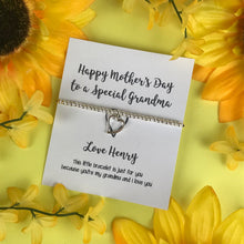 Load image into Gallery viewer, Happy Mothers Day To A Special Grandma - Personalised Beaded Bracelet-7-The Persnickety Co
