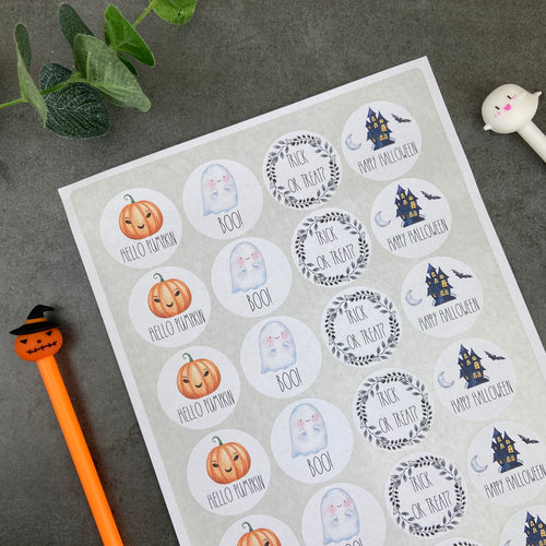 24 Halloween Stickers-The Persnickety Co