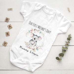 Our 1st Mother's Day Cute Koala Vest and Bib-The Persnickety Co