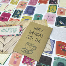 Load image into Gallery viewer, Happy Birthday Best Tea/Cute Tea Mini Kraft Envelope with Tea Bag-7-The Persnickety Co
