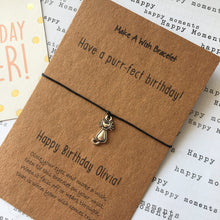 Load image into Gallery viewer, Have A Purr-fect Birthday Wish Bracelet-3-The Persnickety Co
