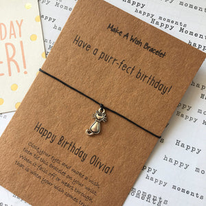 Have A Purr-fect Birthday Wish Bracelet-3-The Persnickety Co