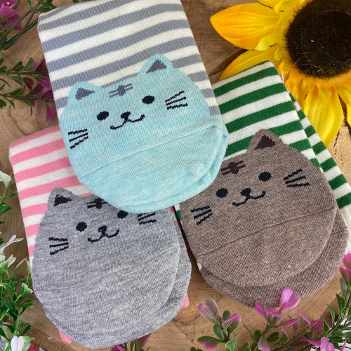 Purrfect Cat Mum Striped Socks-The Persnickety Co
