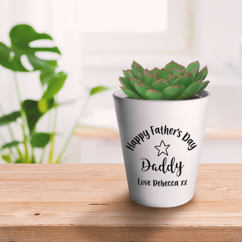 Happy Father's Day Personalised Plant Pot-The Persnickety Co