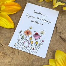 Load image into Gallery viewer, Grandma If You Were A Flower Mini Envelope with Wildflower Seeds-3-The Persnickety Co
