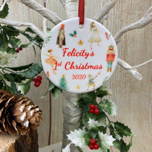 Load image into Gallery viewer, Nutcracker Babies 1st Christmas Hanging Decoration-The Persnickety Co
