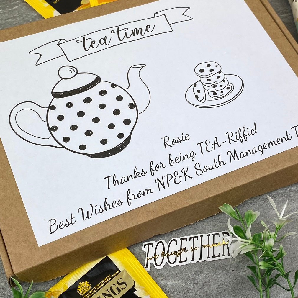 Tea-Riffc Personalised Tea and Biscuit Box-The Persnickety Co