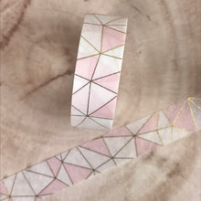 Load image into Gallery viewer, Pink Geometric Washi Tape-5-The Persnickety Co
