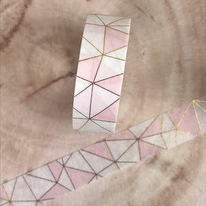 Pink Geometric Washi Tape-5-The Persnickety Co