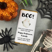 Load image into Gallery viewer, Boo! Have I Got A Halloween Treat For You - Personalised Chocolate Bar
