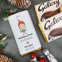 Load image into Gallery viewer, Niece Christmas Gift - Personalised Chocolate Bar
