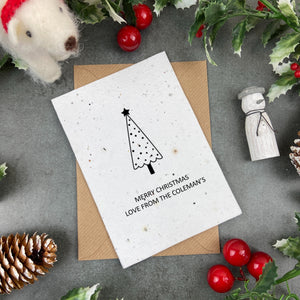 Christmas Tree Plantable Seed Card